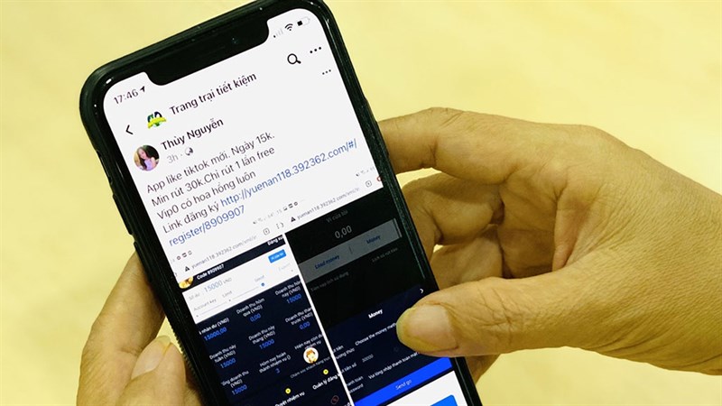 Cảnh báo lừa đảo ứng dụng thả like kiếm tiền
