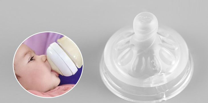 Núm ti silicone cao cấp với độ bền cao, siêu mềm mại và an toàn là một sự lựa chọn hoàn hảo dành cho bé.