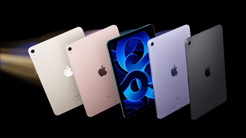 Màu sắc là cách phân biệt iPad Air 2022 và iPad Air 4