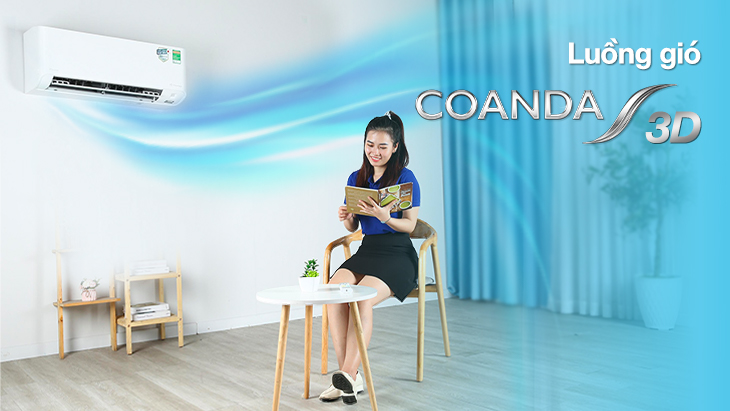 Luồng gió thoải mái Coanda 3D