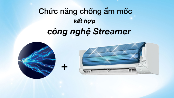 Chức năng chống ẩm mốc kết hợp công nghệ Streamer