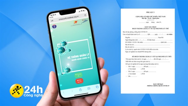 giấy hoàn thành cách ly