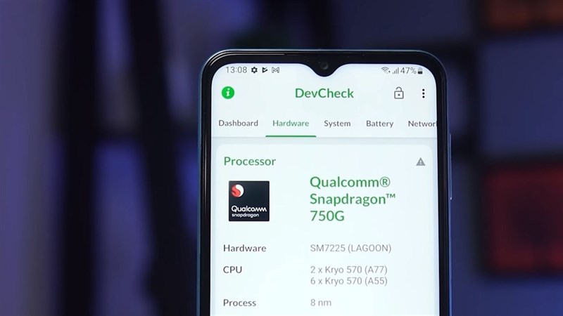 Cấu hình Galaxy F23 5G với chip Snapdragon 750G