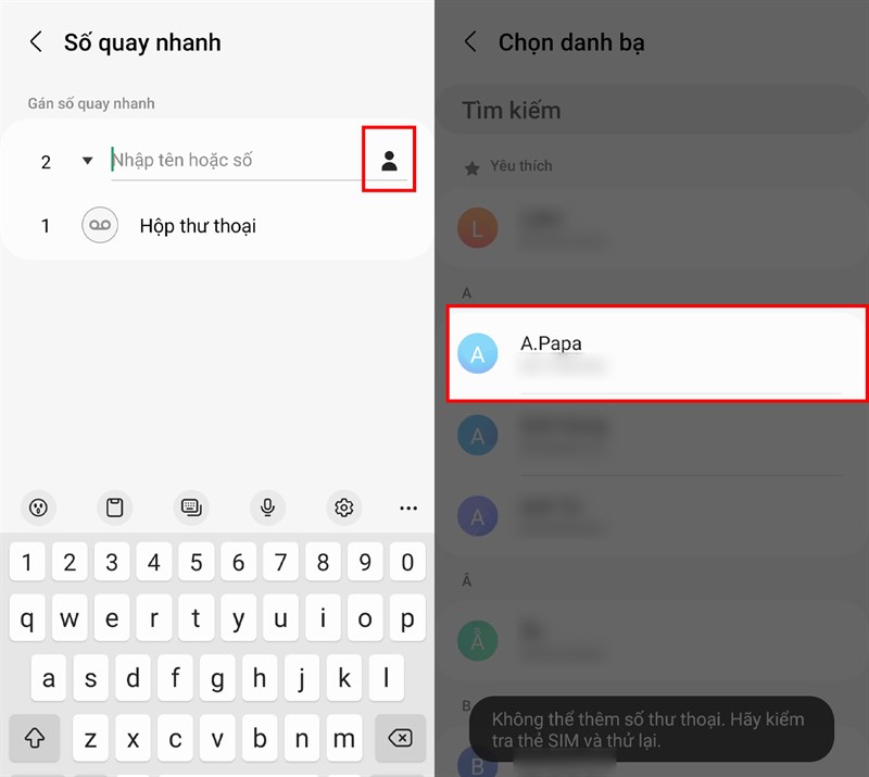 Cách cài đặt quay số nhanh trên điện thoại Samsung