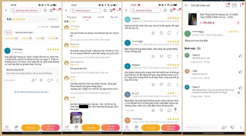 Nhiều người bị lừa mua phải điện thoại kém chất lượng trên sàn thương mại điện tử