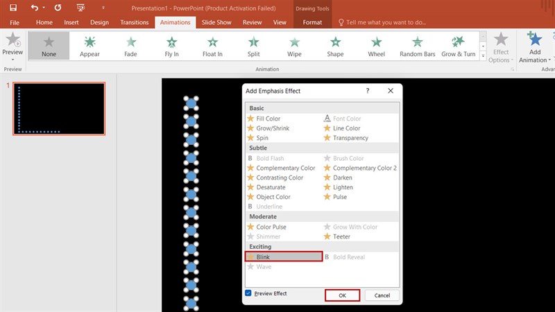 Hướng dẫn cách tạo hiệu ứng đèn led nhấp nháy trong PowerPoint