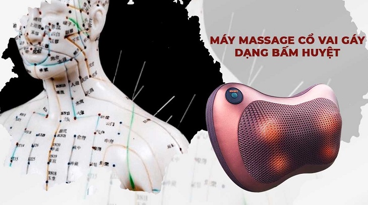 Máy massage cổ vai gáy dạng bấm huyệt được trang bị kỹ thuật massage chuyên nghiệp, nhanh chóng xua tan cảm giác mệt mỏi
