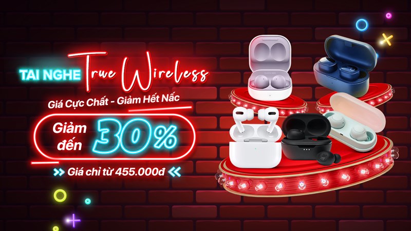 Siêu sale tai nghe không dây: Giảm sốc đến 30%, giá rẻ bèo từ vài trăm