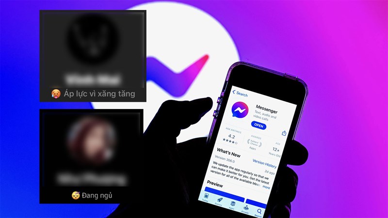 Messenger vừa có tính năng cập nhật trạng thái theo ý thích