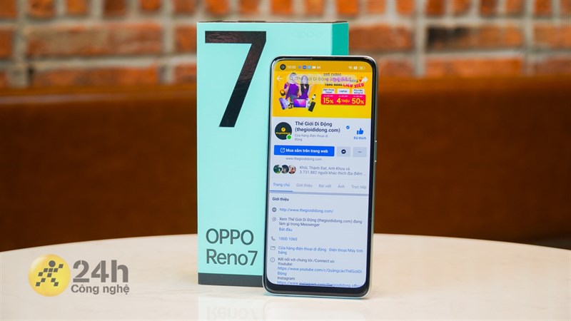 OPPO Reno7 Z 5G được trang bị màn hình kích thước 6.43 inch