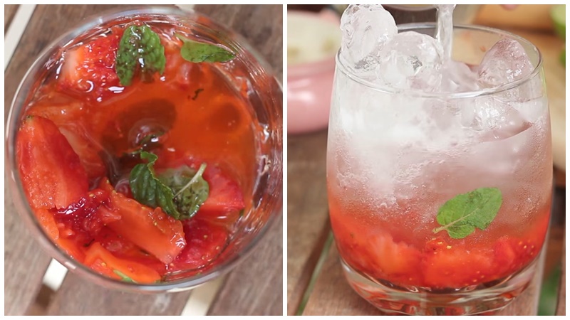 Pha chế Strawberry mojito