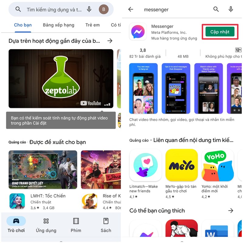 Cách khắc phục tình trạng không bật được trạng thái tùy chỉnh trên Facebook, Messenger Cách khắc phục tình trạng không bật được trạng thái tùy chỉnh trên Facebook, Messenger