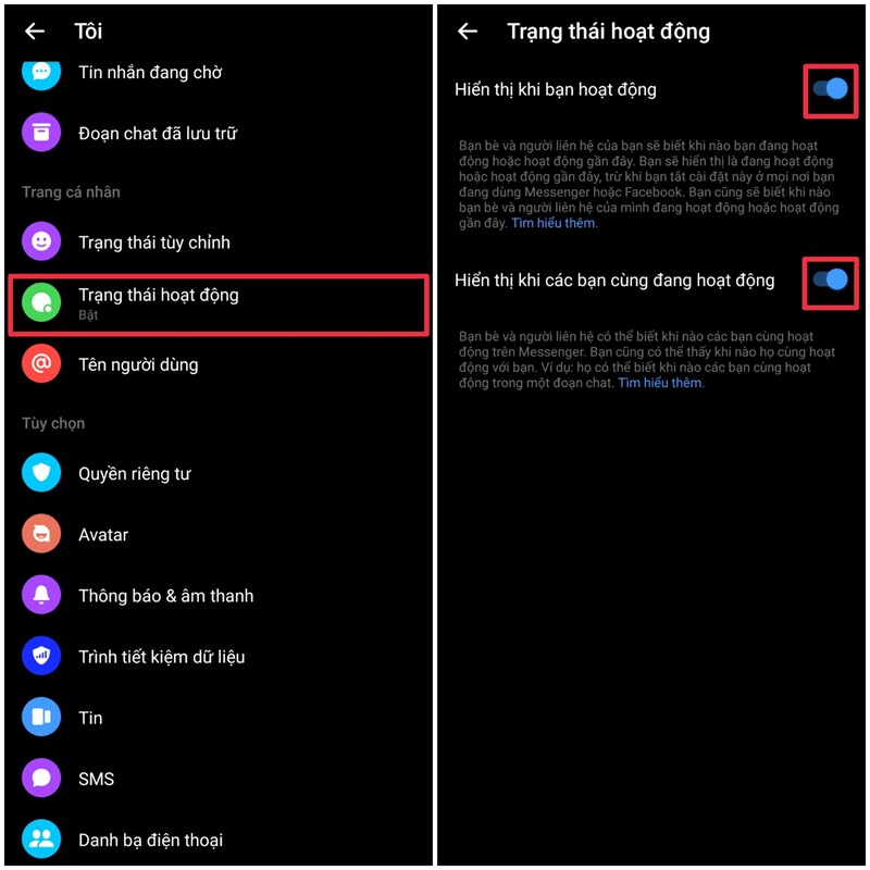 Cách khắc phục tình trạng không bật được trạng thái tùy chỉnh trên Facebook, Messenger Cách khắc phục tình trạng không bật được trạng thái tùy chỉnh trên Facebook, Messenger
