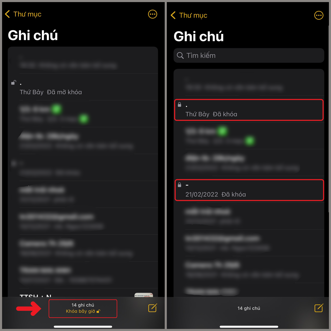 Khóa ghi chú trên iPhone Khóa ghi chú trên iPhone