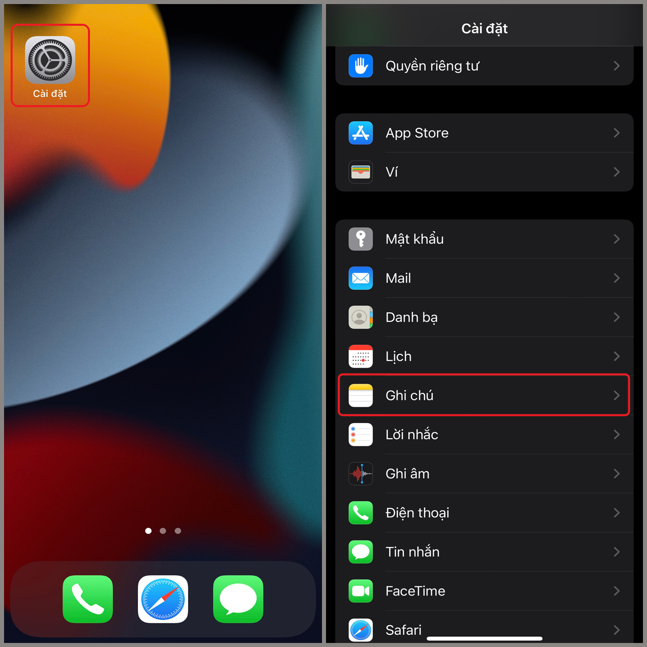 Khóa ghi chú trên iPhone Khóa ghi chú trên iPhone