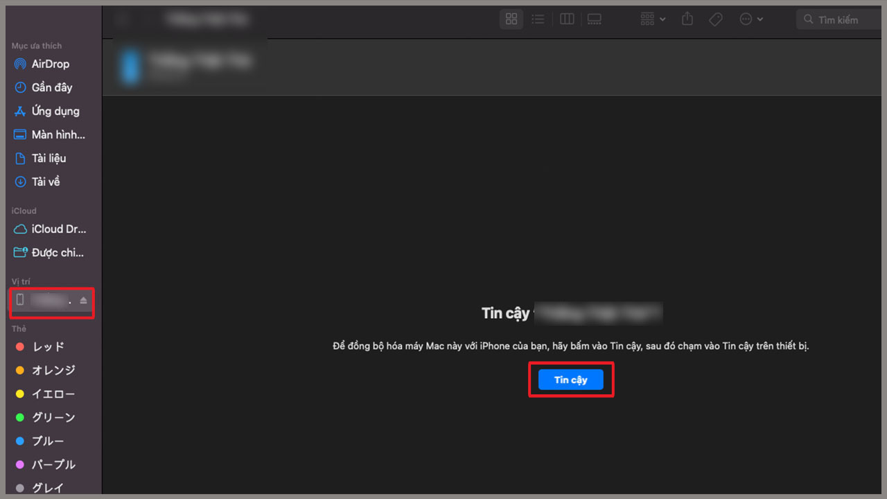 Kết nối iPhone với máy tính Mac cực dễ