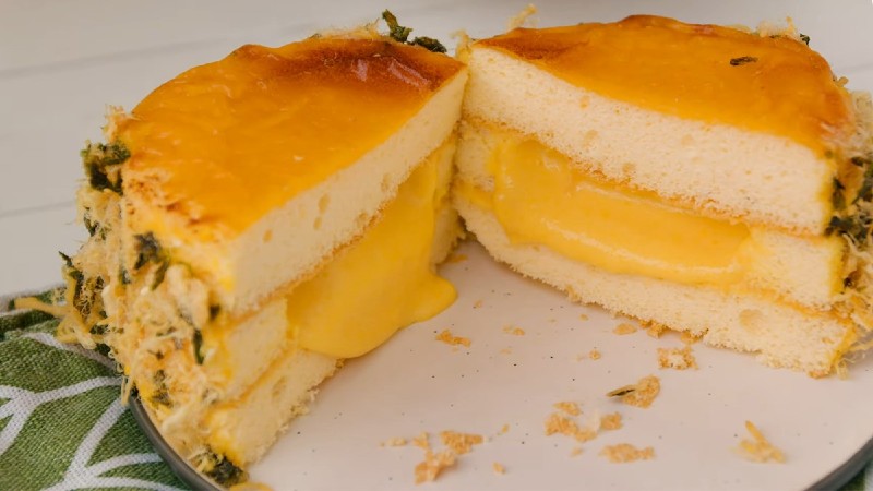 How to make melted cheese cake, greasy hard to resist