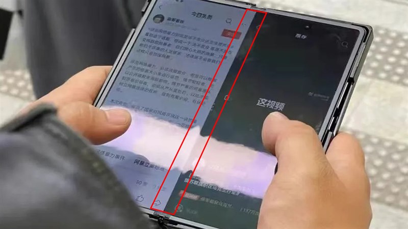 Hình ảnh thực tế Vivo X Fold xuất hiện