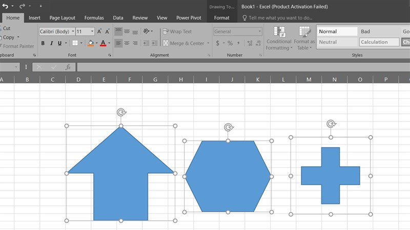 Cách chọn nhanh nhiều hình dạng hoặc các mục trong Excel