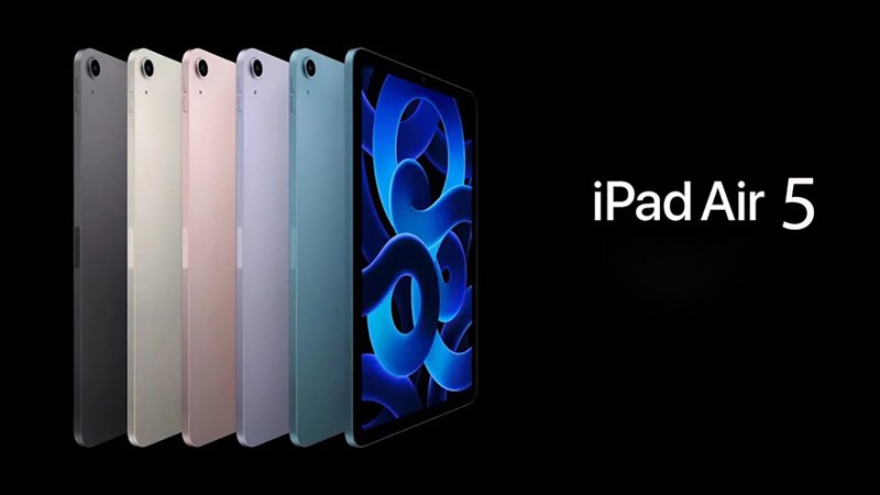 Hình ảnh iPad Air 5 nhiều màu sắc