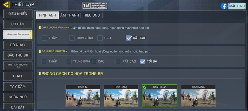 Thiết lập đồ họa game Call of Duty Mobile trên Xiaomi 11T 5G