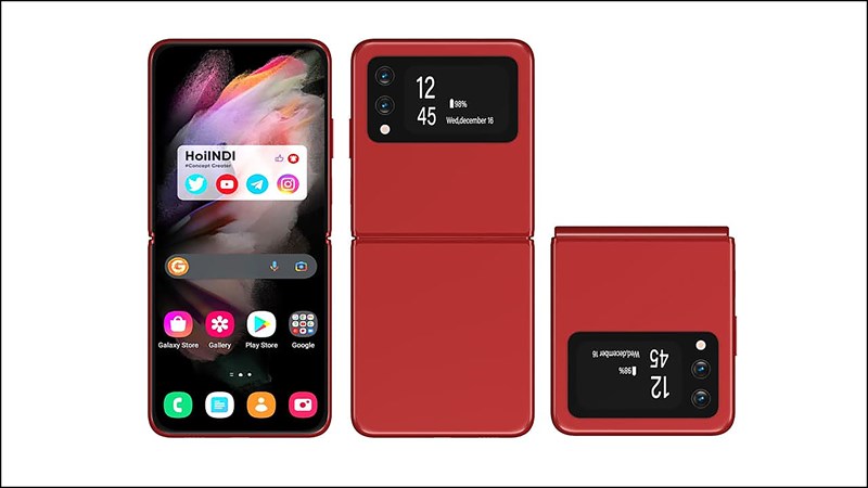 Hình ảnh concept Galaxy Z Flip4