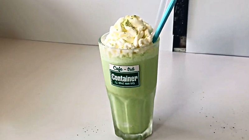 Matcha đá xay có màu xanh đẹp mắt