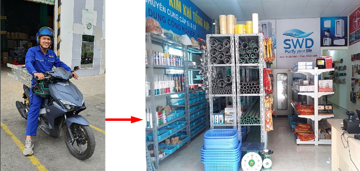 Mua vật tư thay thế nếu không thể sửa liền được Mua vật tư thay thế nếu không thể sửa liền được