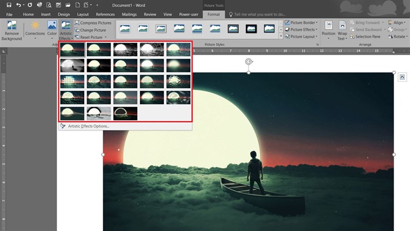 Cách thêm hiệu ứng cho ảnh trong Word Cách thêm hiệu ứng cho ảnh trong Word