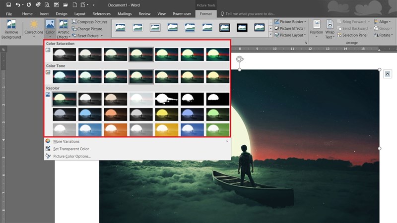 Cách thêm hiệu ứng cho ảnh trong Word Cách thêm hiệu ứng cho ảnh trong Word
