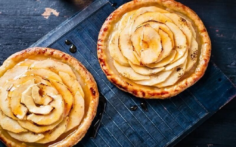 How to make delicious rose apple tart, easy to make at home