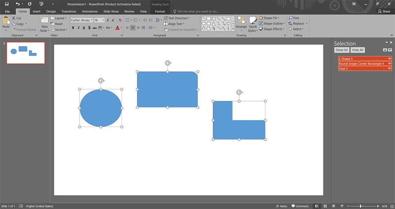 Cách chọn nhanh nhiều hình dạng hoặc các mục trong PowerPoint