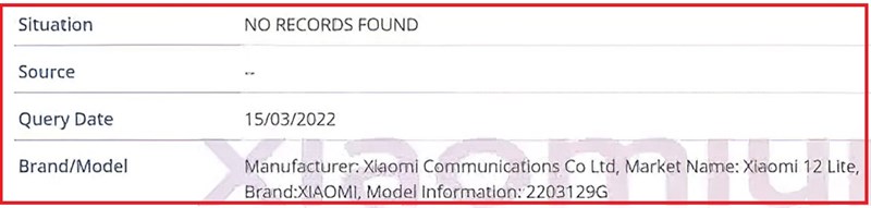 co so du lieu xiaomi 12 lite