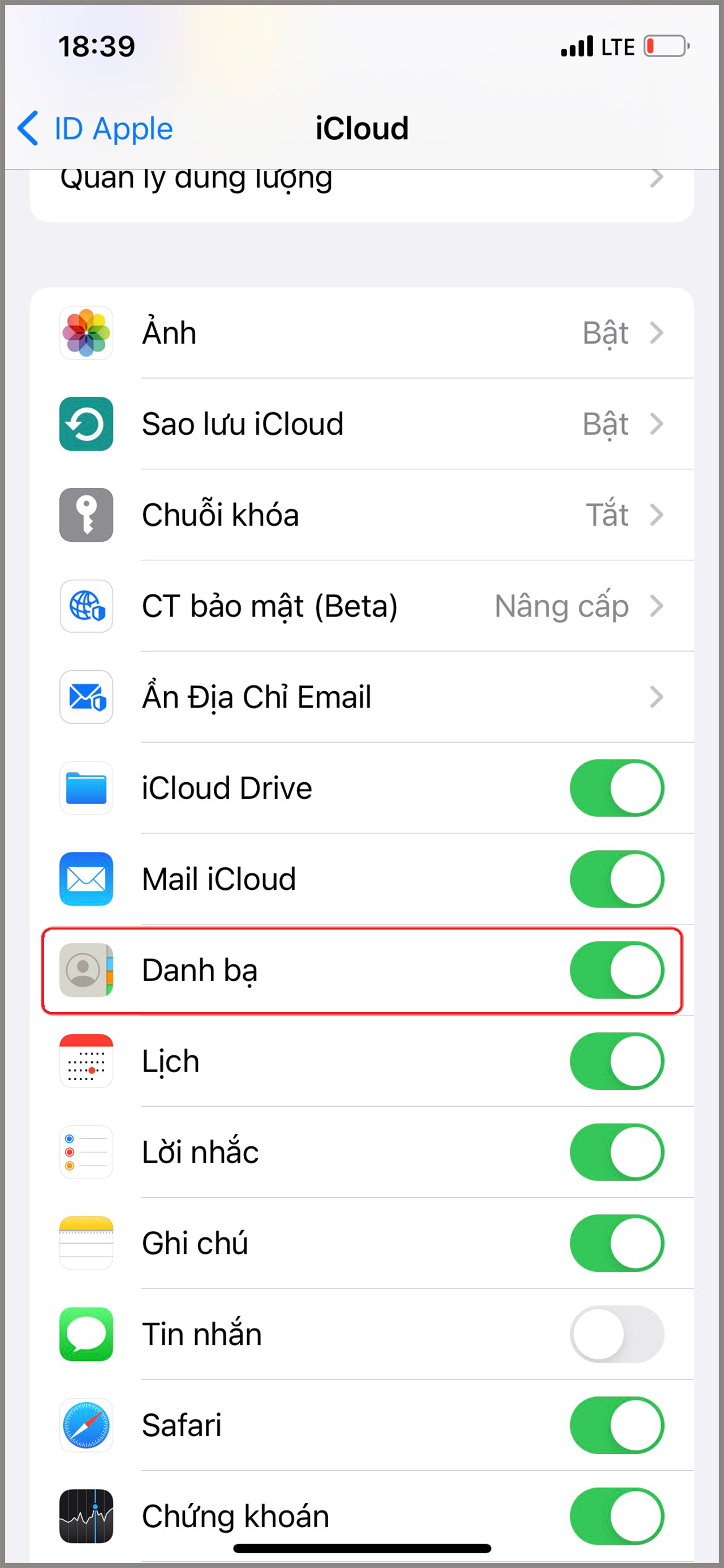 Chuyển danh bạ từ iPhone sang SIM