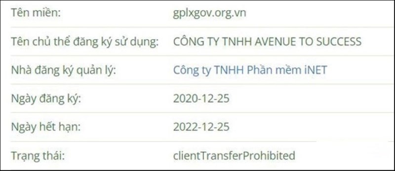 Phát hiện 3 website giả mạo trang thông tin điện tử Giấy phép lái xe