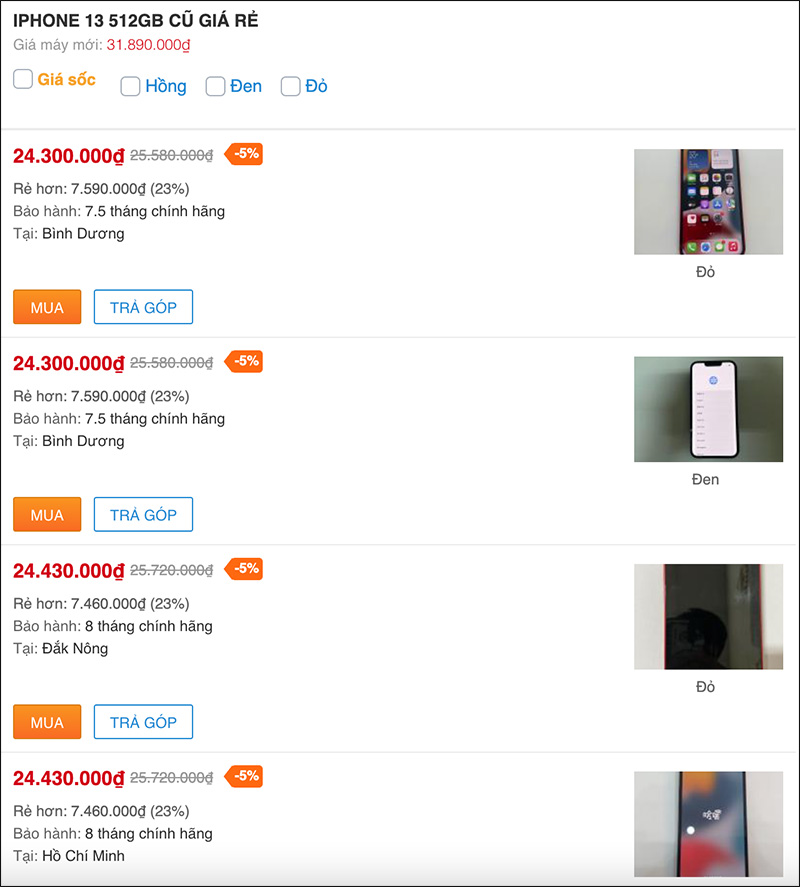 giá iPhone 13 cũ hiện tại giá iPhone 13 cũ hiện tại