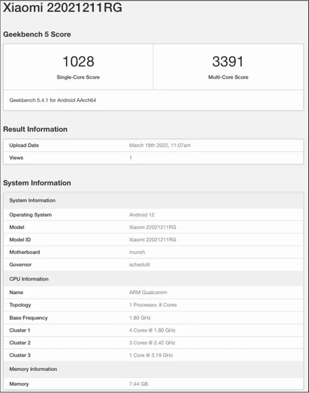 POCO F4 với chip Snapdragon 870 lộ điểm hiệu năng, dường như là chiếc Redmi K40S cải tiến