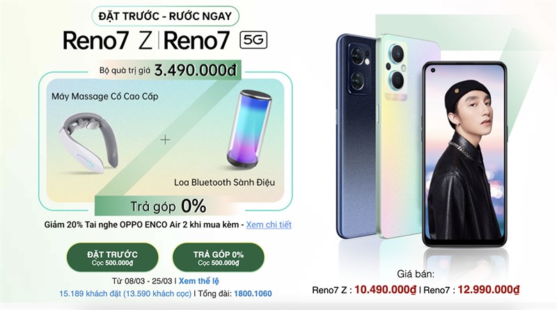 OPPO Reno7 Z 5G có số lượng đặt hàng cực ấn tượng, có gì mà hot thế?
