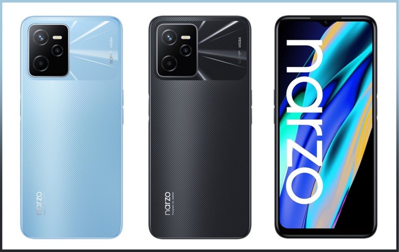 Realme Narzo 50A Prime có hai phiên bản màu sắc: Flash Black và Flash Blue Realme Narzo 50A Prime có hai phiên bản màu sắc: Flash Black và Flash Blue