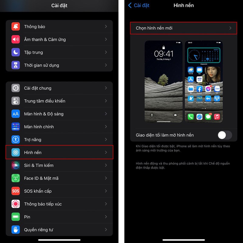 Cách cài hình nền khóa độc lạ trên iPhone
