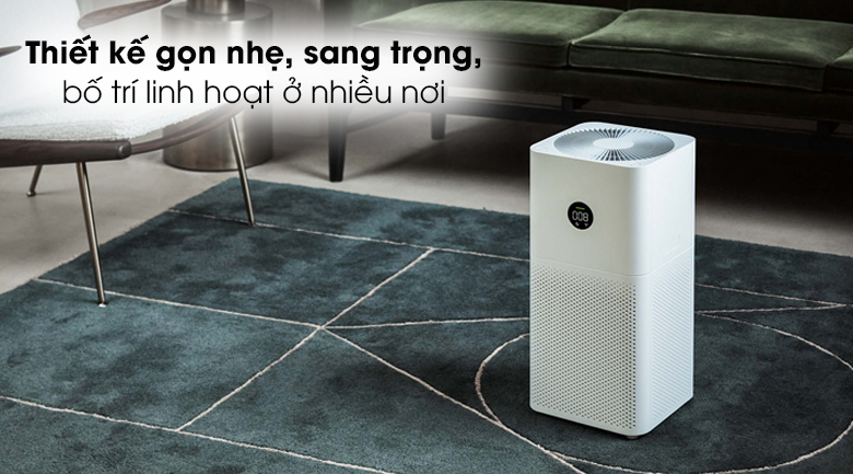 Máy lọc không khí Xiaomi Mi Purifier 3C có thiết kế hiện đại, sang trọng