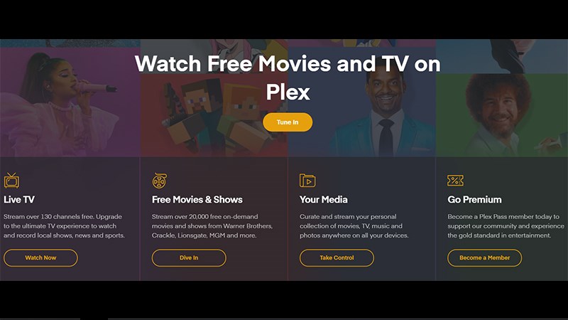 Ứng dụng Plex cung cấp các dịch vụ xem phim và nghe nhạc, cho phép người dùng lưu trữ các tệp đa phương tiện