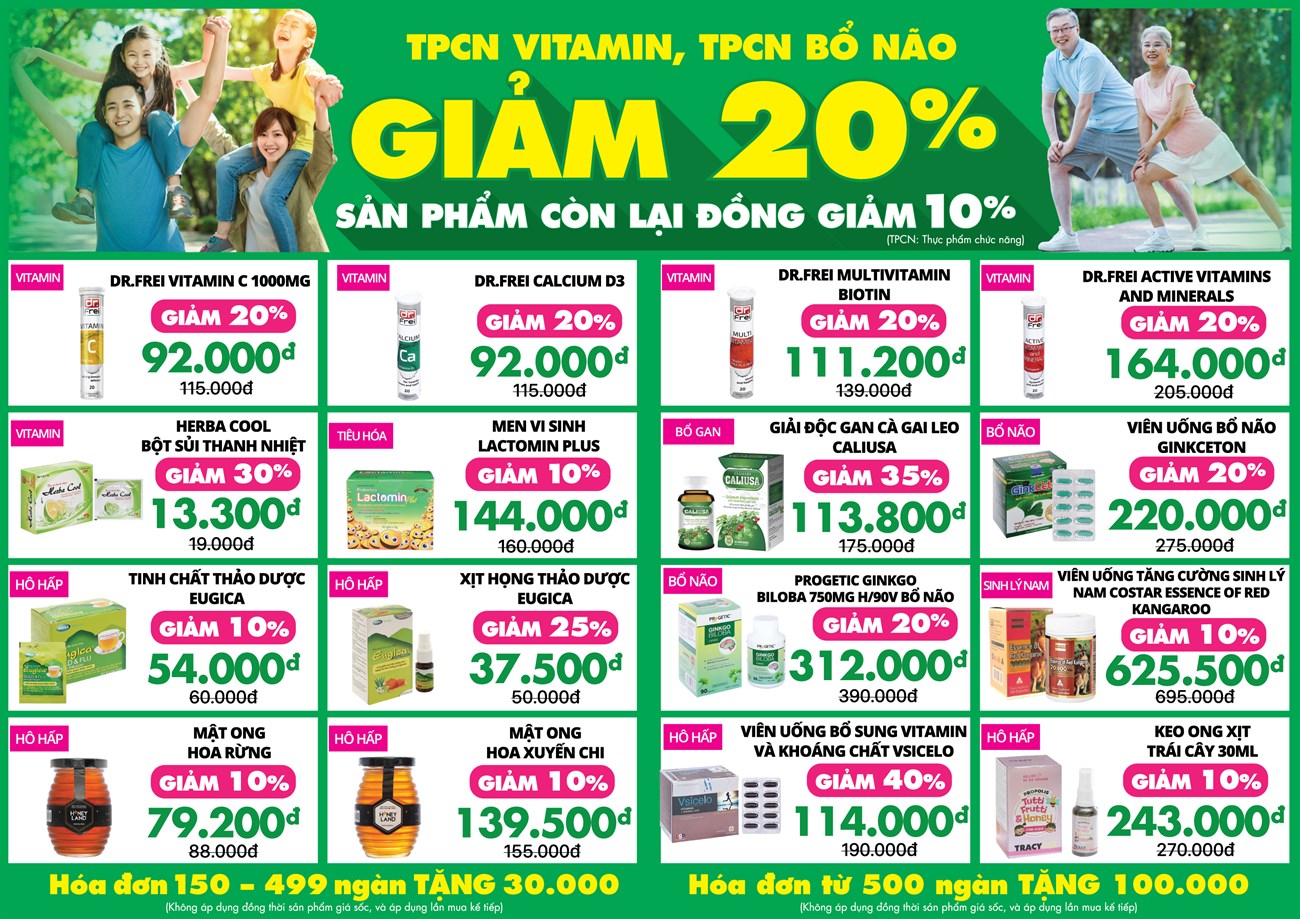 Khuyến mãi khai trương nhà thuốc An Khang Khuyến mãi khai trương nhà thuốc An Khang