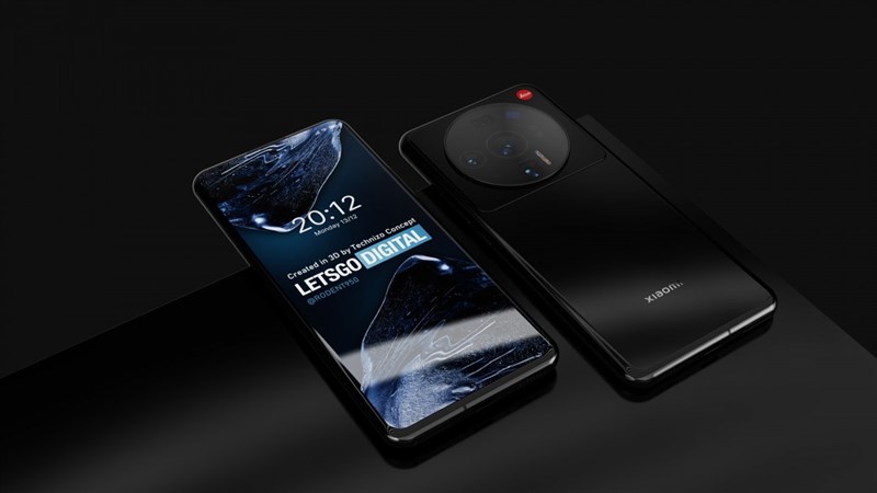 Render dự đoán Xiaomi 12 Ultra. Nguồn: LetsGoDigital.