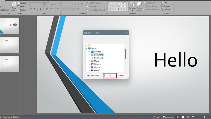 Cách xuất một slide bất kỳ trong PowerPoint sang file PNG
