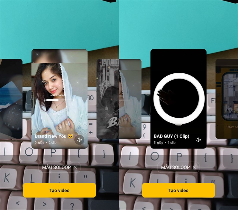 Cách quay video ngắn với mẫu có sẵn trên OPPO Reno7 series