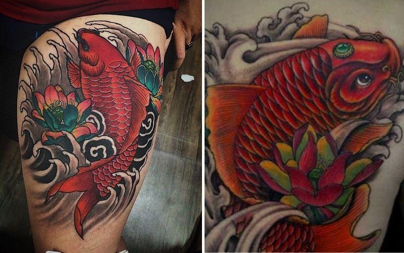 Những ý nghĩa khác nhau của hình xăm cá chép mà bạn nên biết  Tattoo Mỹ  Tho