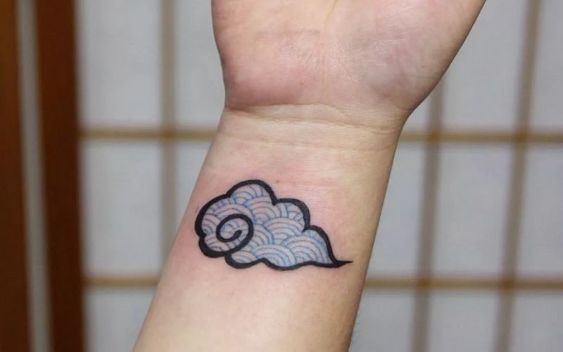 Hình xăm đám mây Nhật Bản, biểu tượng cho khát vọng tìm kiếm chân lý cuộc sống