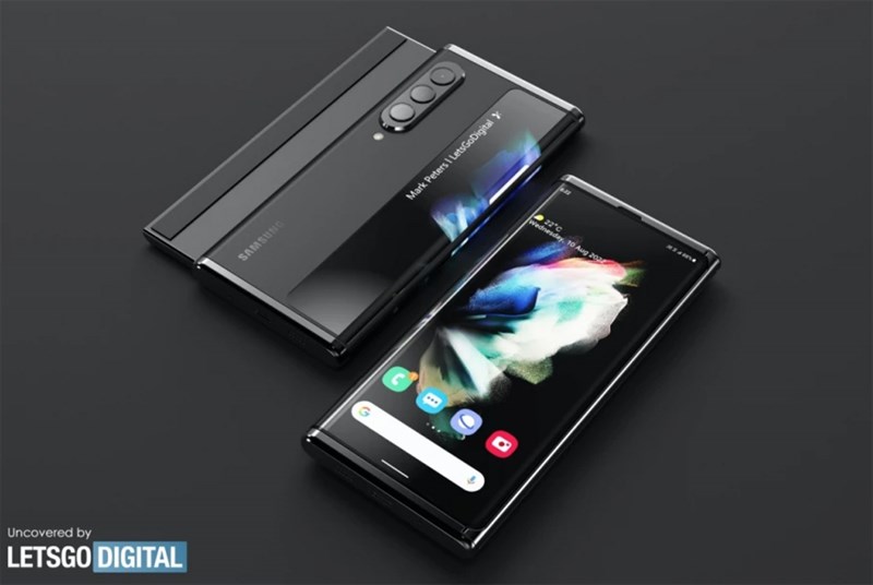 Hình ảnh smartphone Samsung màn hình gập mới Hình ảnh smartphone Samsung màn hình gập mới