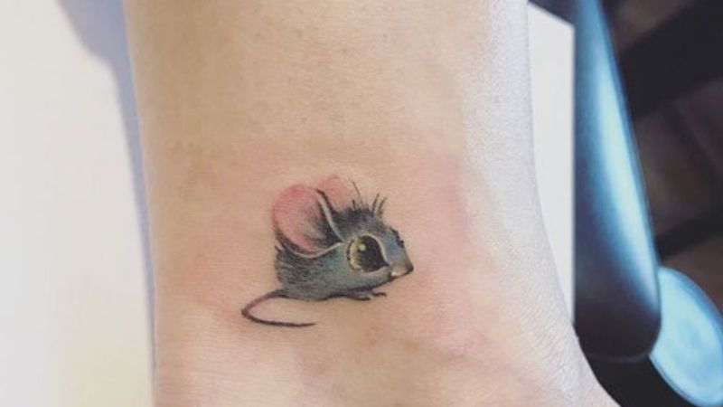 Hình xăm con chuột miniMouse mini tattoo  Mini tattoos Hình xăm Xăm